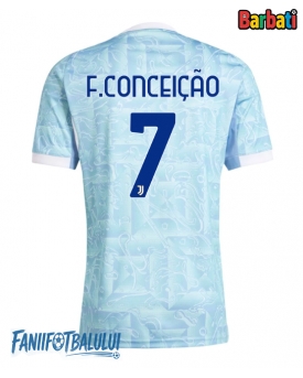 Juventus Francisco Conceicao #7 Tricou Fotbal Replică 2025-26 Barbati Deplasare